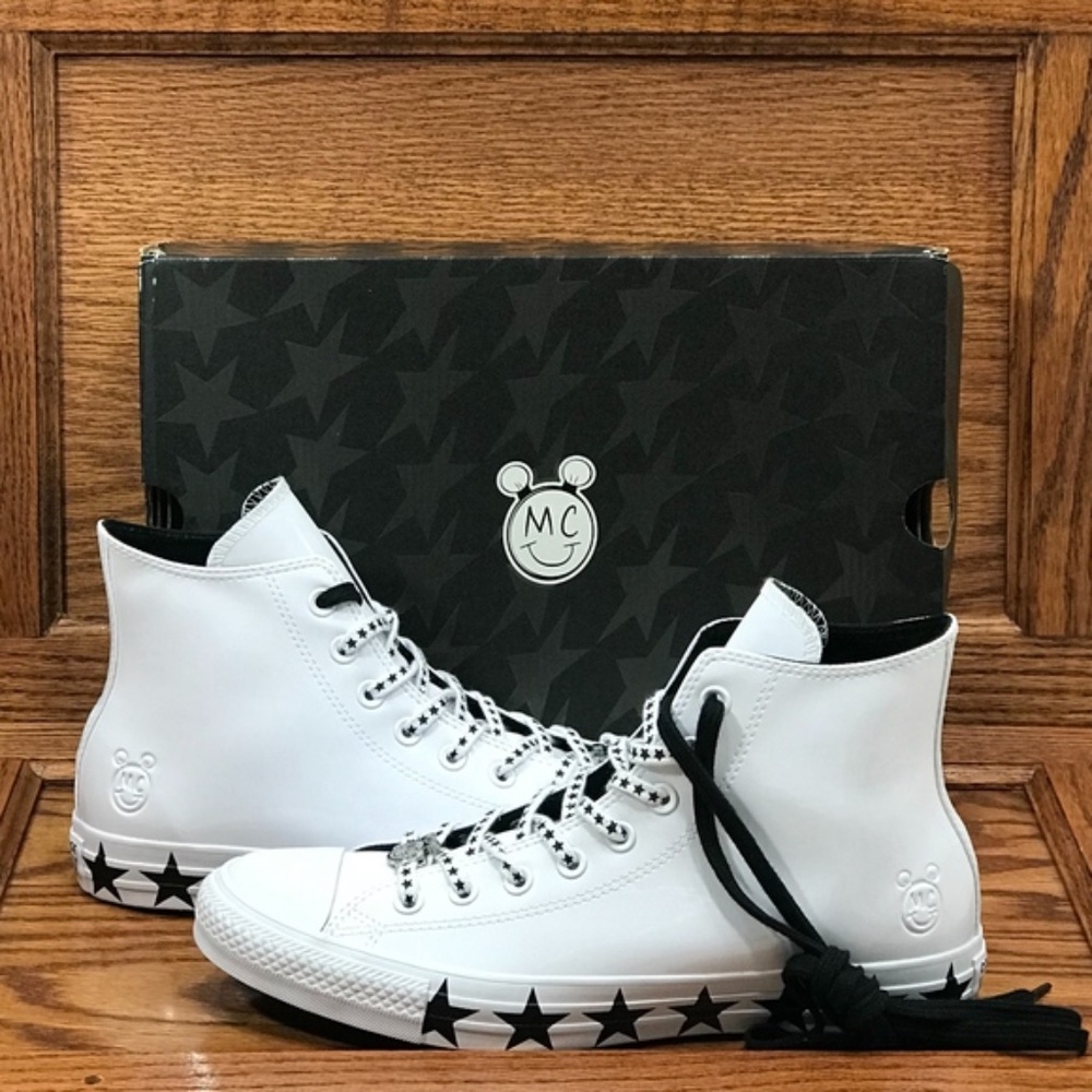 Converse CTAS MC White Black Star Print Shoes‎